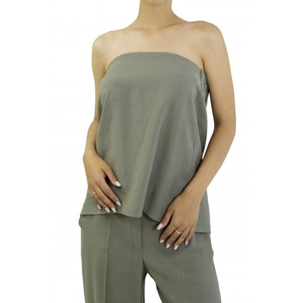 Top a fascia  con elastico dietro in viscosa Options 
